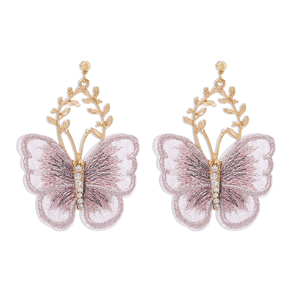 Wholesale Creative Ancient Style Embroidered Lace Butterfly
